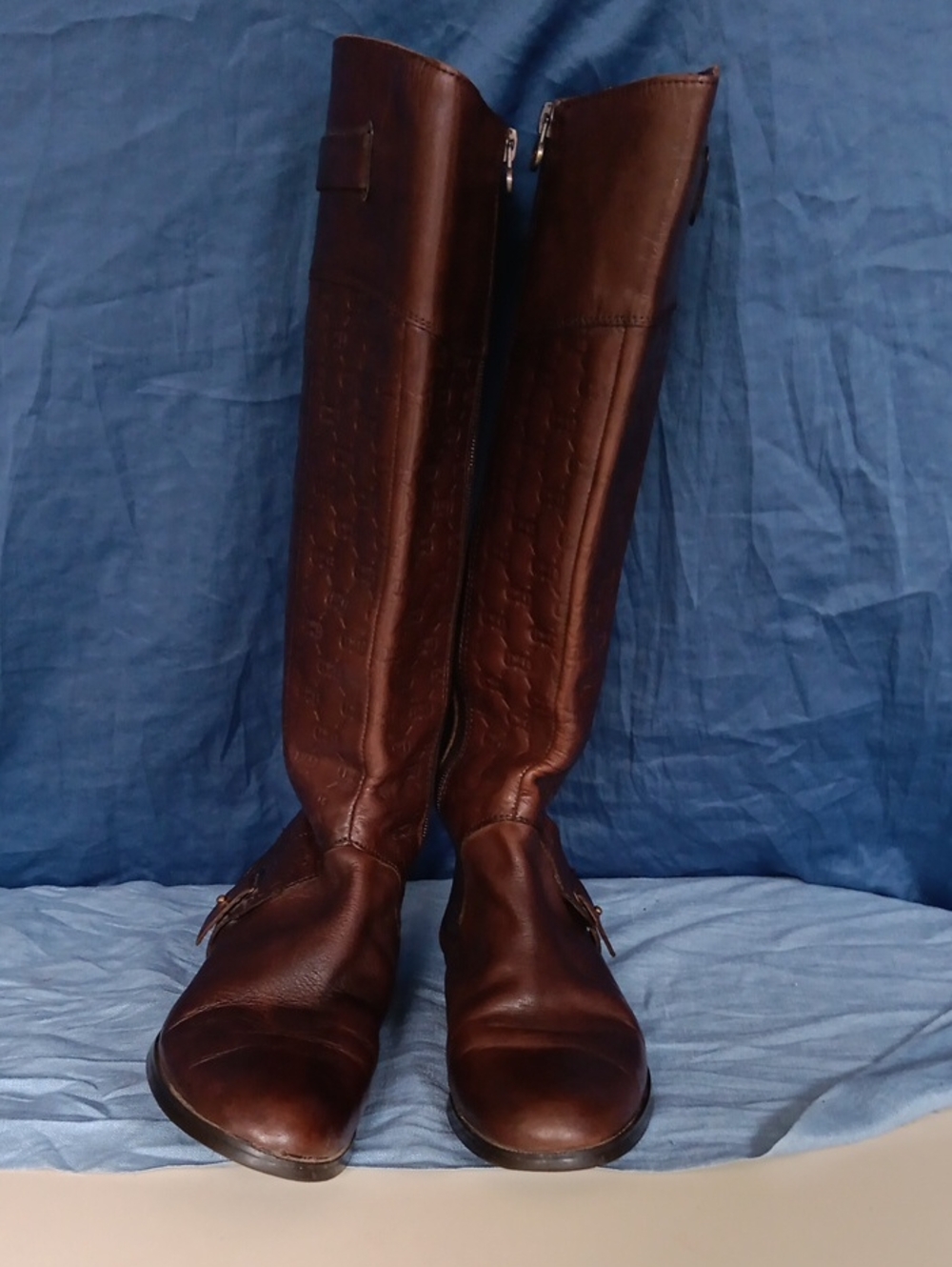 Vintage Classic Brown Leather Tall Riding Boots
